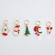 야나 크리스마스 금속 코수링 단수링 5종세트, B타입