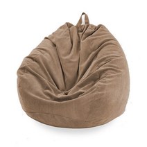 빈백 눕눕소파 레이지소파 가죽 천 빈백 대형좌식소파거실 코듀로이 beanbag 의자 커버 가구 레이지 소, 08 초콜렛_04 100x120cm