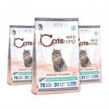 캐츠랑 NEW 전연령 올라이프 고양이 건식사료, 닭 + 참치, 5kg, 3개