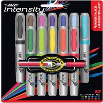 BIC GPMUP12 Marking Permanent Marker Fashion Colors Ultra Fine Point Assorted Colors 12-Count, 1
