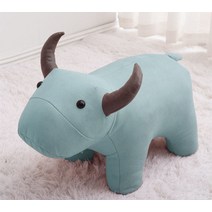 동물 스툴 애니멀 미니 의자 키즈 코끼리 강아지 송아지 인테리어 카페 미용실 네일샾, 송아지_민트
