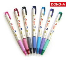 동아 고무그립 미피유성볼펜 0.38mm 낱자루, 바이올렛