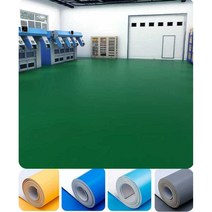 방수 PVC 카페트 공장 작업장 미끄럼방지 롤카펫 10M, 하늘색 1.2mm 두께 폭 2m 길이 5m