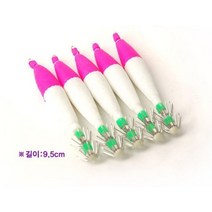 싸파 야광 에기바늘 오징어 쭈꾸미 바늘 5개입 루어낚시 무게추 찌 미끼 볼락 아징 야광 애기 용품 산천어 삼치 갈치 고등어 농어 배스 갑오징어 낚시