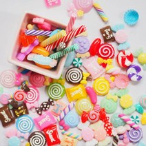 디자인어스 데코덴 파츠 데코덴파츠 핸드폰꾸미기 필통꾸미기 슬라임파츠 5W55582F, 1개, 초코파츠