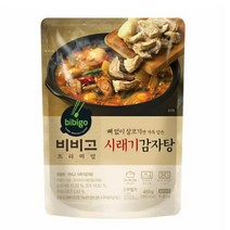 CJ더마켓 간편식 즉석식품 국레시피 탑티어 비비고 시래기 감자탕 국 탕 찌개 밀키트 460G, 19개