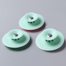 화장실 지루 뚜껑 방취 기 부엌 싱크대 수조 하수구 펌프 식 손 세정대 덮개, 누르기 지루 화이트 3개입