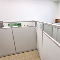 진웅파티션 PVC 45T 높이 1800 반유리 사무실파티션 파티션, PW502
