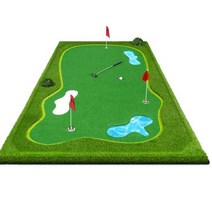 실내 실외 골프 퍼팅 트레이닝 카펫 장치 홈 오피스, 2.2mx4m표준 버전 (선물 패키지)