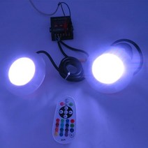 수영장청소기 LED 스마트 수중 램프 IP68 수영장 조명 모바일 앱 제어 파티 장식 ABS RGB 잠수정 12V, 07 YELLOW_01 9W