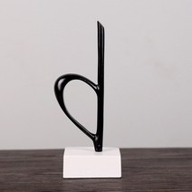 바이올린 연습용 입문용 북유럽 크리 에이 티브 음표 피아노 장식 직원 음표 선물 피아노, 블랙 b 타입