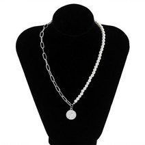 진주 목걸이 세트 연예인 절묘한 초상화 펜던트 크리에이티브 힙합 펑크 스타일 스티칭 남자 보석 형제 파티 선물