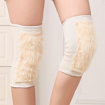 방한 겨울 털 무릎보온대 압박 무릎보호대 십자인대 파열 통증 슬관절, 쿠팡 본상품선택