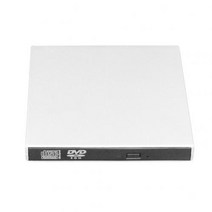 외장형 씨디롬 DVD 플레이어 odd 범용 외부 cd dvd 광학 드라이브 휴대용 usb 2.0 컴퓨터 노트북용 외부 dvd 광학 드라이브 리더기 68, 하얀색
