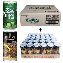 초록매실 180ml(30캔) + 조지아 175ml(30캔) 60캔