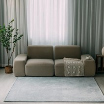 보스턴 단모 사각 북유럽 카페트 러그 물세탁 200x450