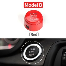 BMW 파츠 몰딩 악세사리 Bmw용 자동차 엔진 스타트 스톱 푸시 버튼 커버 트림 캡 스타일링 비엠더블유 F1, 03 B Without OFF Red