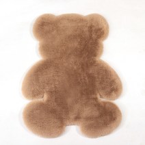 동물 그림 모양 귀여운 롤 거실 방 카페트 러그 귀여운 곰 깔개 슈퍼 부드러운 만화 곰 카펫 방 거실 침실 미끄럼 방지 매트 현대 홈 장식 바닥 카펫