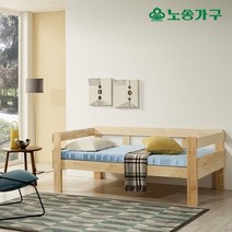 노송가구 착불/편백원목 데이베드 세미싱글침대/폼단면매트리스포함/받침대제외, 슈퍼싱글/가구