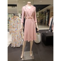 지고트(JIGOTT) JN3E0OP30 벨티드 플리츠 원피스