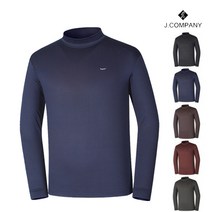 제이컴퍼니 기능성 발열 기모 반목폴라 티셔츠 긴팔