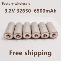 자동차 차량용 인산철 시동 보조 배터리 팩 교체 밧데리 100 오리지널 32650 6500mah 3.2v 충전식 전문 리튬 염 전원 (나사 포함), 10개