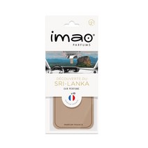 프랑스 명품 차량용 방향제 이마오 imao parfums 카드형 SRI-LANKA (브라운)