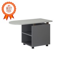 TOP LR U형 보조테이블(독립형) (국산) (사무실 보조책상 테이블), 샌드그레이