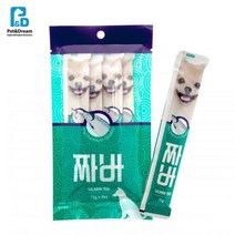 강아지용 장건강 연어맛 애견츄르x5봉 노령견간식 습식캔