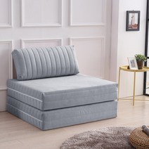 침대생각 접이식 2단 매트리스 / 침대 바닥 메모리폼 숙면매트 소파베드 공관활용매트, 우레탄 폼 접이식 2단(그레이)