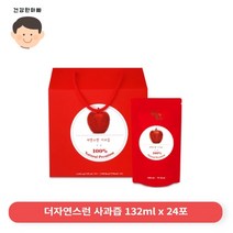 더자연스런 자연스런사과즙, 24포, 132ml