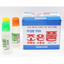 문방산업사 PVA 조은풀 600, 50ml, 12개입