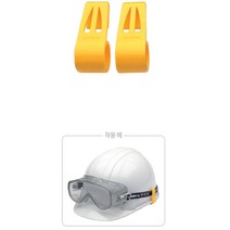 고글 밴드 안전모 고정 고글클립 5개 현장용 공사장