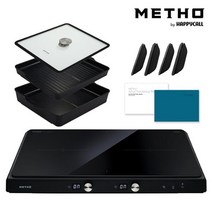 [해피콜] METHO 메쏘 프리미엄 IH 2구 인덕션 레인지 프레임 세트A, 상세 설명 참조, 단품