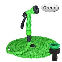 농약 호스 농업용 점적 관수 25-200ft 확장 가능한 물총 키트 매직 pvc 릴 파이프 7 스프레이 모드 물총 정원 농장 관개 세차, 125ft-37.5m 확장, 초록