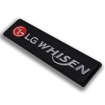 엘지 휘센 에어컨 블랙 자수마크 명찰 이름표 네임텍, 밸크로암수세트