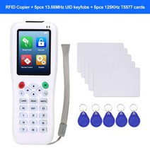 RFID 복사기 NFC 카드 리더 라이터 듀플리케이터 클론 125KHz 13 56 rfid 키 fob 프로그래머 T5577 UID 재기록 가능 USB