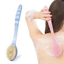파스텔샤워브러쉬 목욕브러쉬 등브러쉬 부드러운브러쉬, 핑크