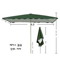 Jun.19 12번 파라솔 직사각형 파라솔 3mx3mx4m에 두꺼운 우산까지.우산이 작다Z, 24_바른 우산 4x 3 두께 의 녹색 6 뼈 는 페