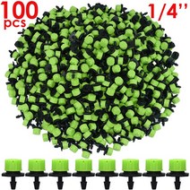 정원 용품 KESLA-30-1000X 블루 조절 1/4 3939관개 미스팅 드리퍼 스프링클러 마이크로 플로우 드립 급수 꽃 잔디 온실, [10] LightGreen-100pcs, 10 LightGreen-100pcs
