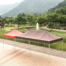 프리미엄 캐노피 천막 3X6 스틸 골조+지붕 그늘막, 29mm스틸 3X6_화이트