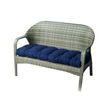 실내실외 벤치 쿠션 스윙 130cm x 50cm(51.8 19.7인치) 라운저 정원 가구 파티오 벤치용 (네이비), Navy