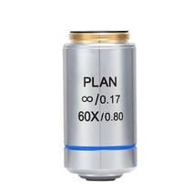 광학현미경 생물현미경 실버 생물학적 현미경 4x 10x 20x 40x 100x infinity plan 대물 렌즈 rms thread for olympus microscope, 60배