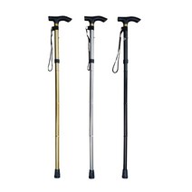 T자형 손잡이 접이식 노인지팡이 길이조절 보조지팡이 -72394EA, 엘림102 실버