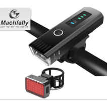 MACHFALLY 자전거 USB충전 스마트센서 전조등  사각 후미등(세트)