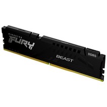 Kingston 퓨리 비스트 화이트 32GB 6000MT/s CL36 DDR5 엑스포 DIMM 오버클럭 플러그 앤 플레이 AMD 엑스포 단일 모듈 KF552C36BWE-3, Black_64GB (2x32GB)