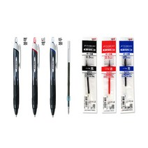 제트스트림 스탠다드 단색볼펜 리필심, 10개, (리필용) SXR-5 레드