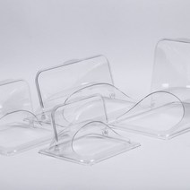 진성 삼광 식당업소용 플라스틱 식자재 분류 반찬통 투명 사각용기 PC밧드 슬라이드돔카바, 삼광제품과 동일 (랜덤)