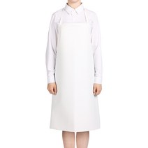 휴니패코 단면 방수 앞치마 목끈형 중, 매트화이트(목끈형)