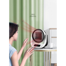 온풍기 소형 가정용 사무실용 냉난방 겸용 온풍기, 리모트 컨트롤